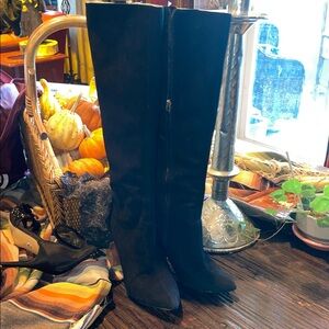 Nine West Black Heeled Boots